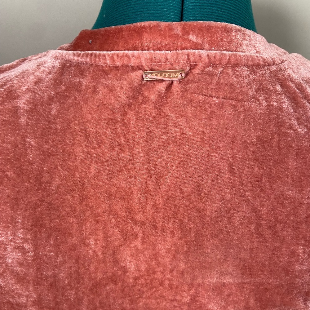Volcom Coral Velour You In Top Velvet Short Sleeve SZ S - Picture 5 of 10